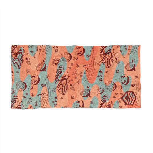 Lomi Salmon Plushy Beach Towel